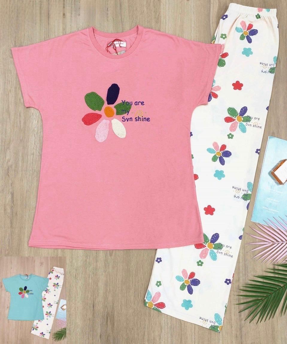 Sunshine Bloom Pyjama Set – Uplifting Floral Comfort for Everyday Lounging for Women