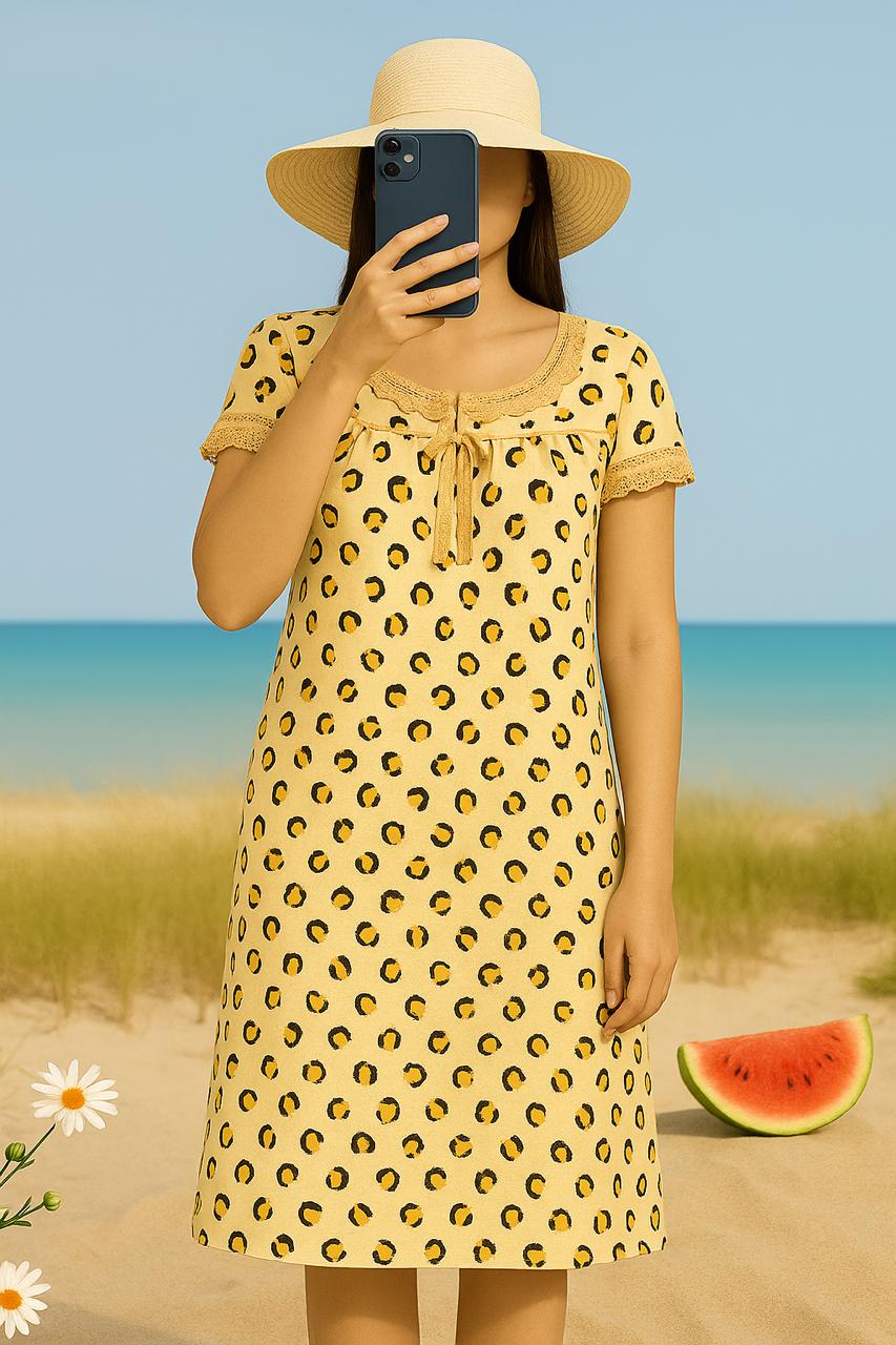 Leopard Print Sleep Shirt – Breezy and Stylish (Copy) - House of Shreenaa