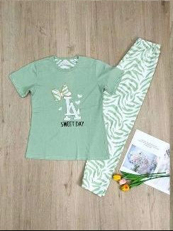 Sweet Day Printed Pyjama Set – Soft & Stylish Everyday Comfort for Girls