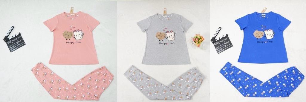 “Happy Time" Print Pyjama Set – Playful Comfort for Every Mood for Girls