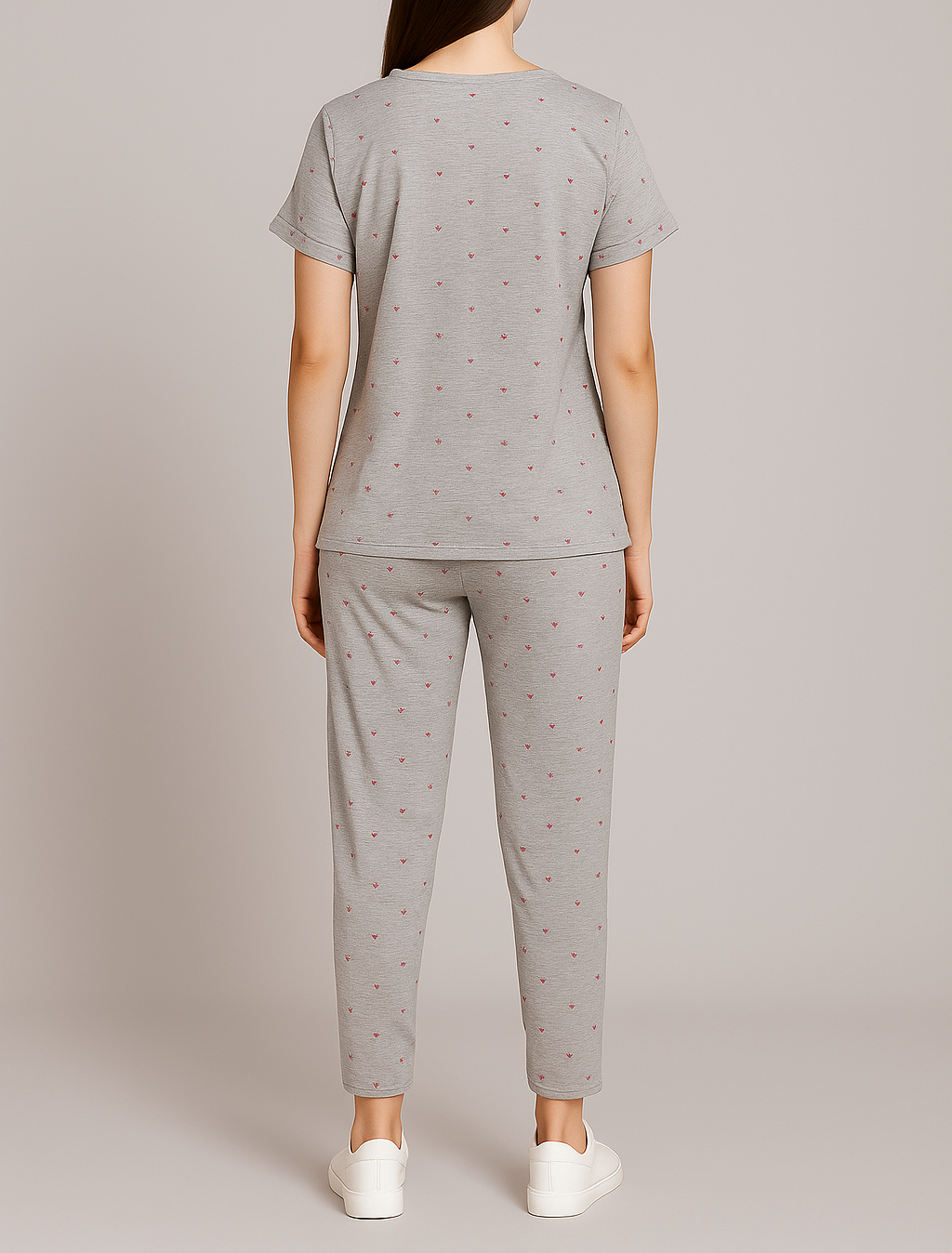 “Choose Your Own Story” Heart Print Pyjama Set – Inspiring Comfort in Every Color