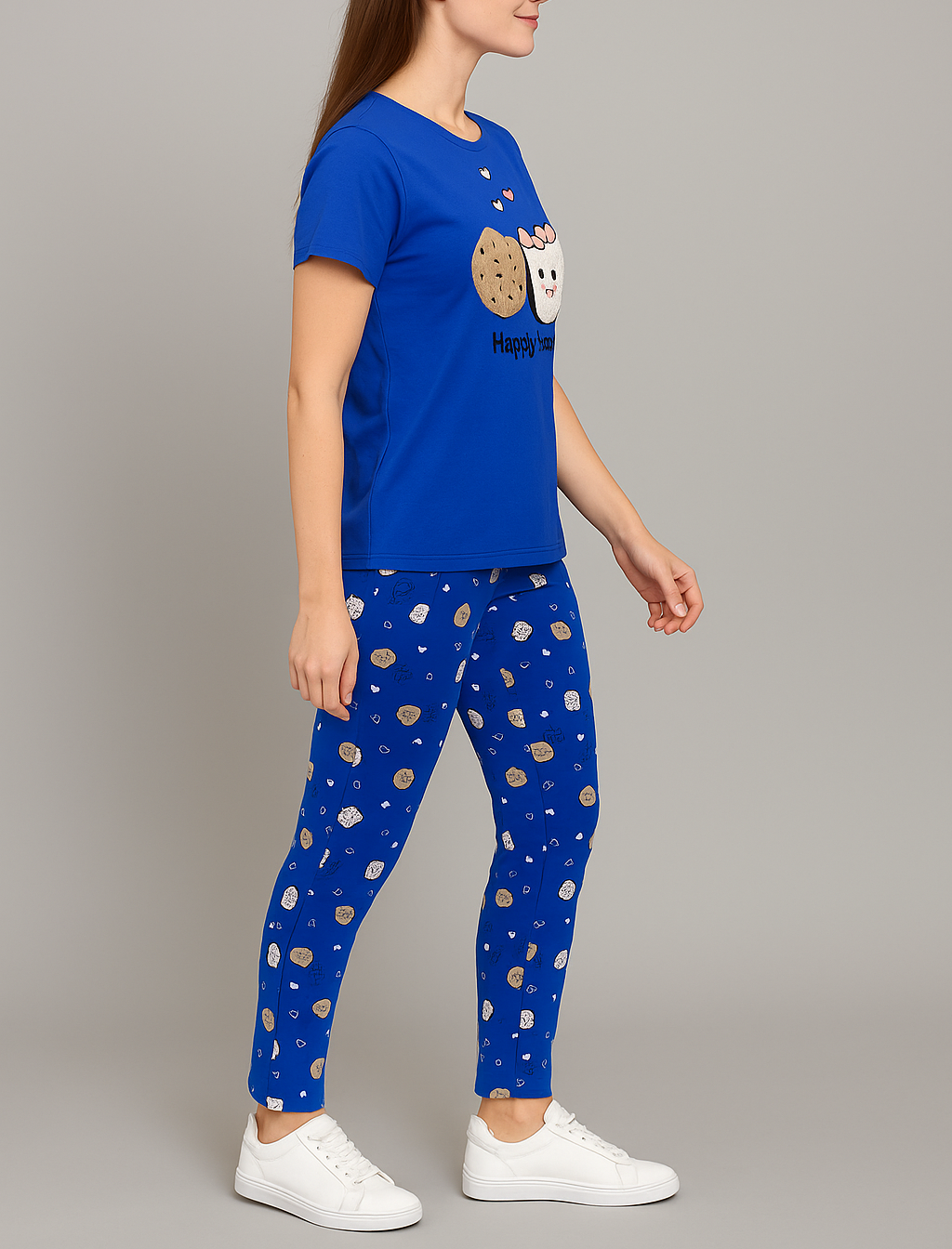 “Happy Time" Print Pyjama Set – Playful Comfort for Every Mood for Girls