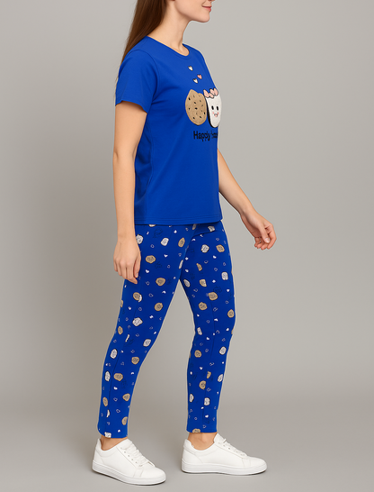 “Happy Time" Print Pyjama Set – Playful Comfort for Every Mood for Girls
