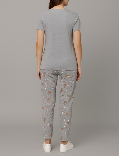 “Happy Time" Print Pyjama Set – Playful Comfort for Every Mood for Girls