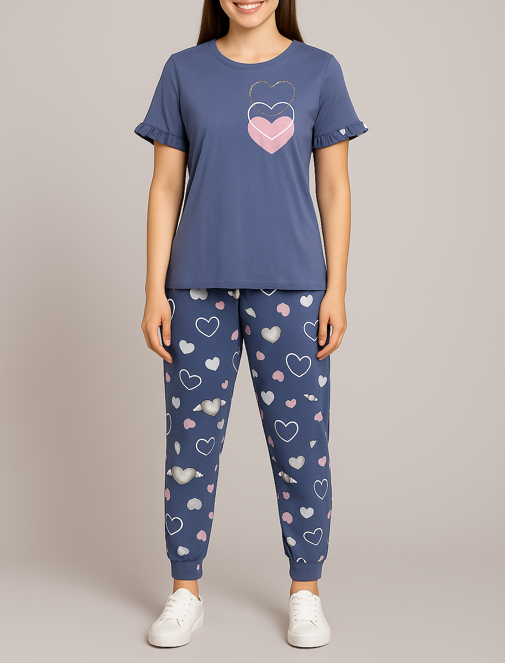 Sweetheart Dreams Pyjama Set – For Cozy Nights with Whimsical Charm