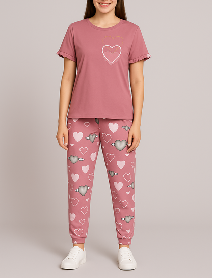 Sweetheart Dreams Pyjama Set – For Cozy Nights with Whimsical Charm