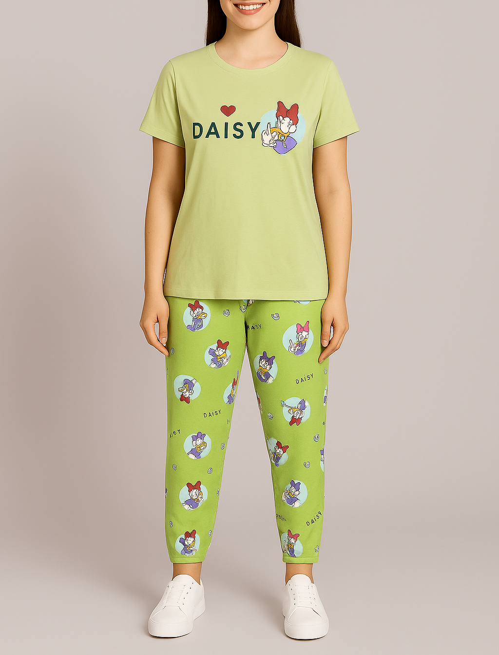 Daisy Printed Pyjama Set – Cute and Comfy
