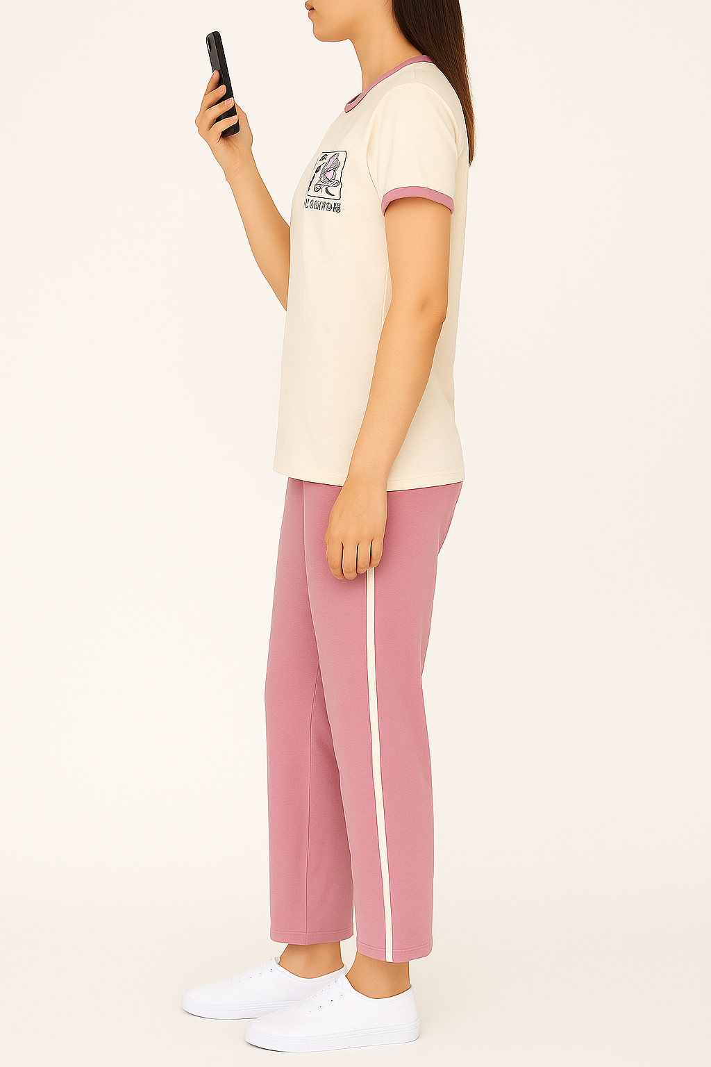 "Guns N Roses" Print Fashion Night Suit – 2PC Cotton Co-ord Set for Women