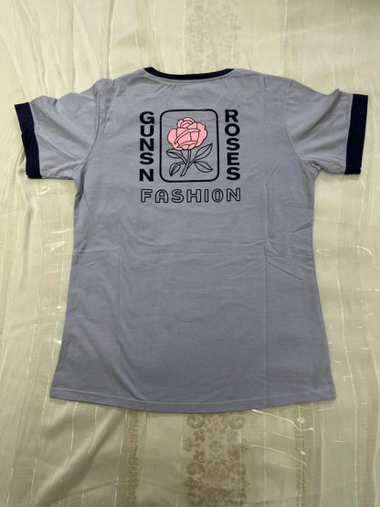 "Guns N Roses" Print Fashion Night Suit – 2PC Cotton Co-ord Set for Women - House of Shreenaa