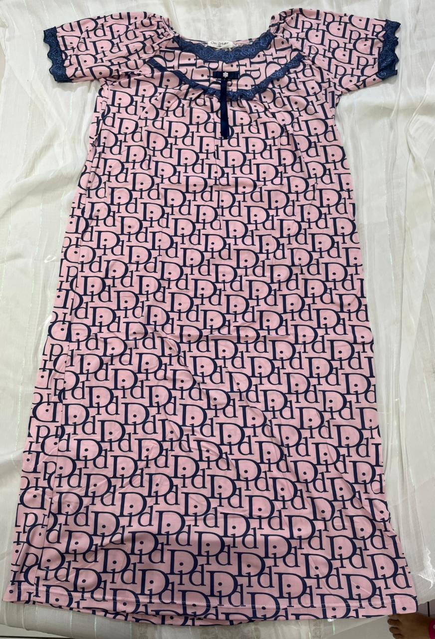 Elegant Monogram Sleep Shirt