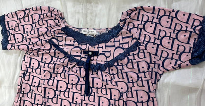 Elegant Monogram Sleep Shirt