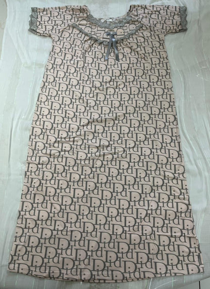 Elegant Monogram Sleep Shirt