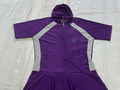 Modest Women's Swimsuit Set – Skirted Swim Top with Leggings & Swim Cap - House of Shreenaa