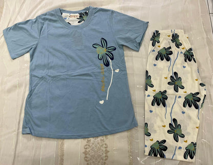 Floral Printed 2-Piece Capri Set for Women - House of Shreenaa