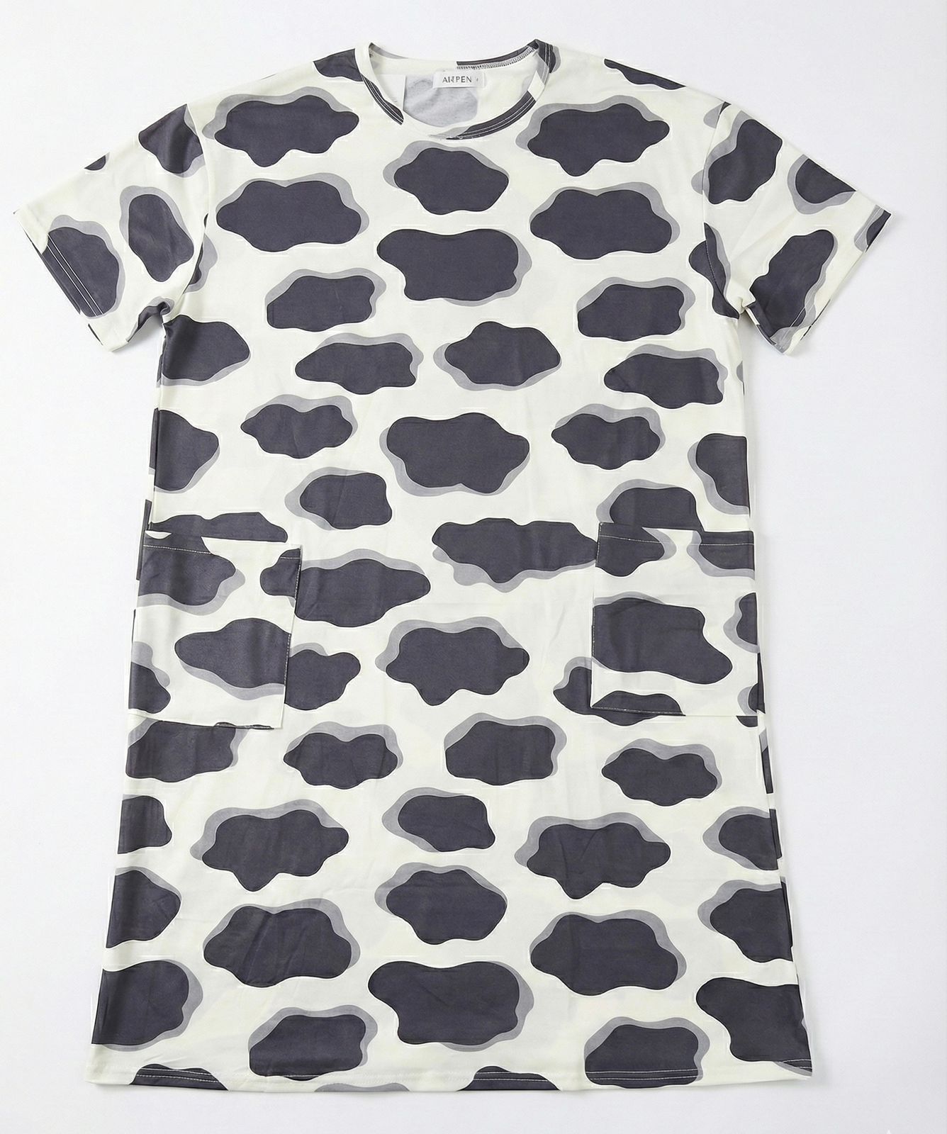 Women’s Print Cotton Sleep Shirt with Pockets – Relaxed Knee Length One-Piece Night Dress | Comfortable Women's Clothing UAE | House of Shreenaa