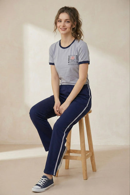 "Guns N Roses" Style Cotton Co-ord Set - Fashion Loungewear for Women | Comfortable Women's Clothing UAE | House of Shreenaa