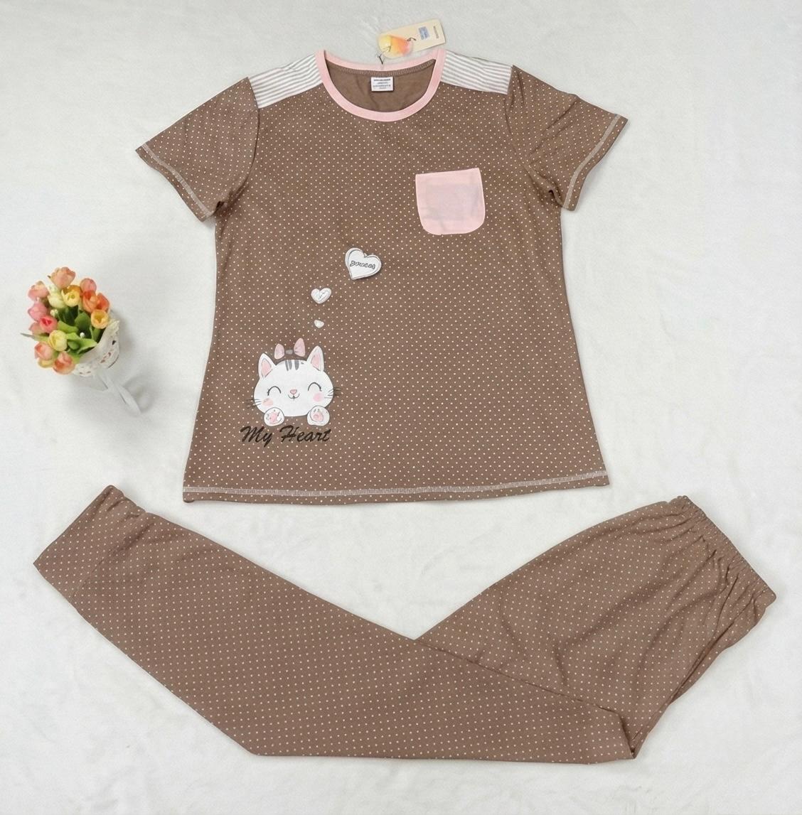 Sweetheart Kitty Pyjama Set – Cute, Comfy & Perfect for Lounging for Women | Comfortable Women's Clothing UAE | House of Shreenaa