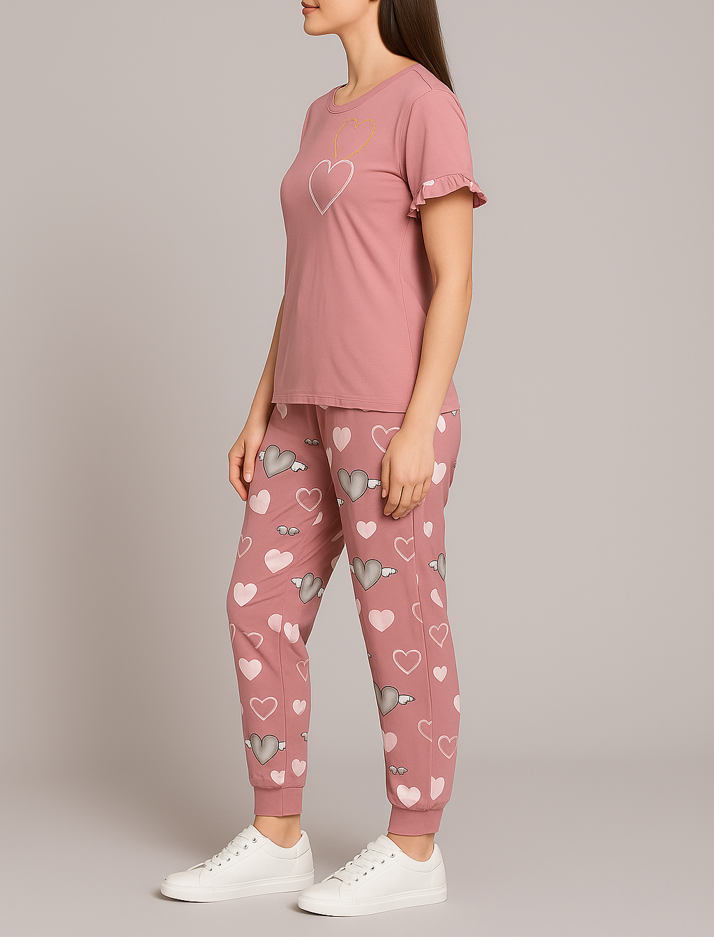 Sweetheart Dreams Pyjama Set – For Cozy Nights with Whimsical Charm