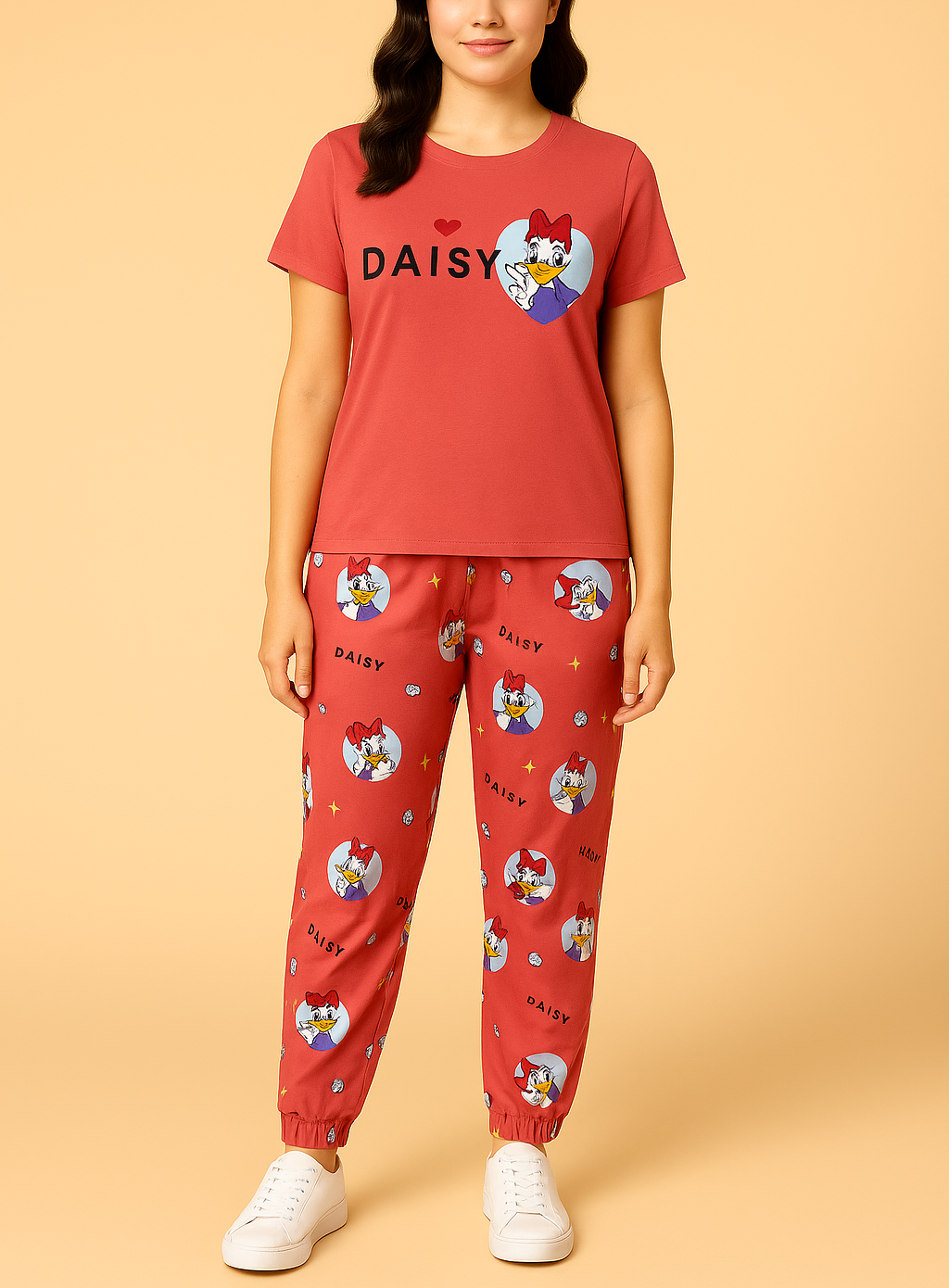 Daisy Printed Pyjama Set – Cute and Comfy