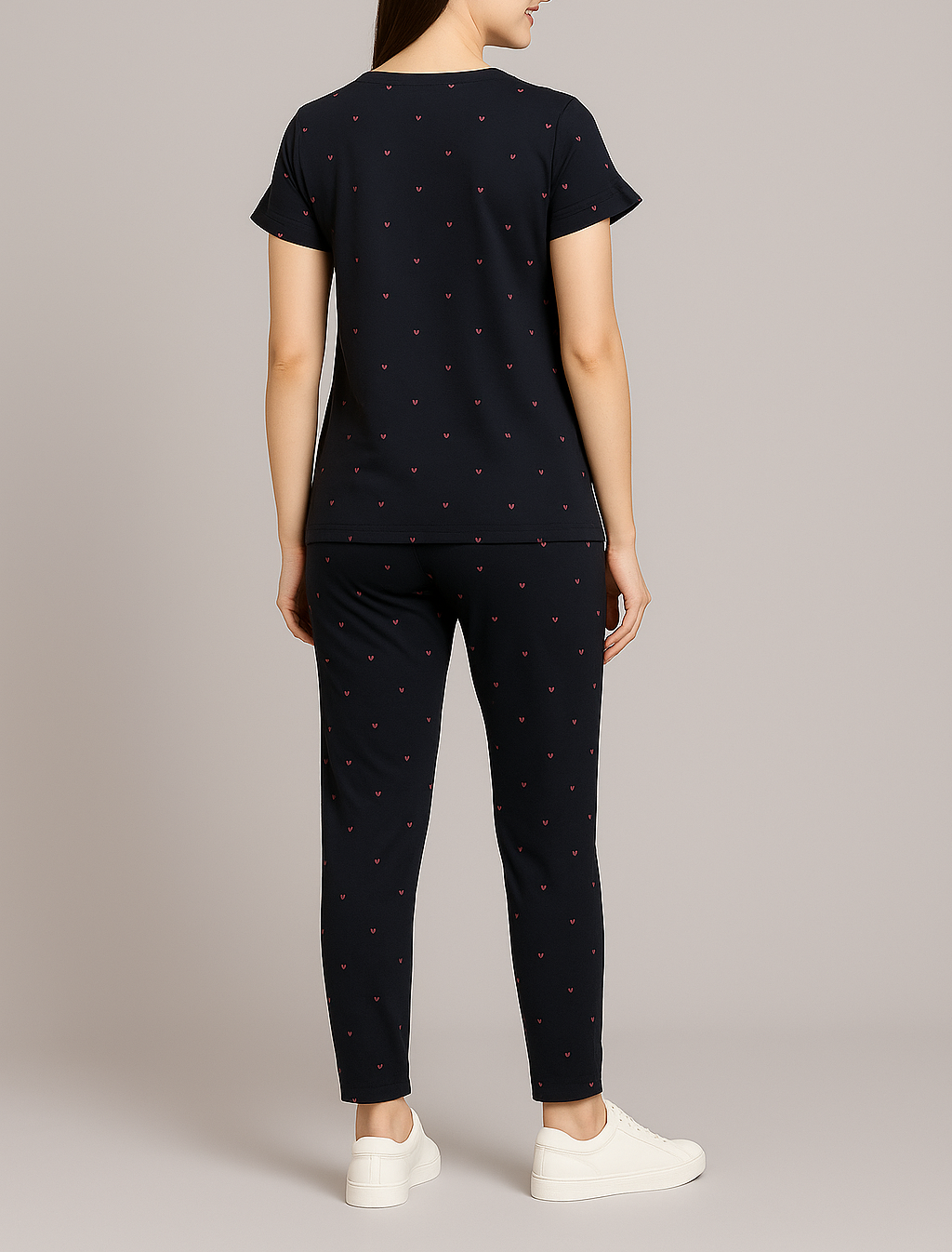 “Choose Your Own Story” Heart Print Pyjama Set – Inspiring Comfort in Every Color